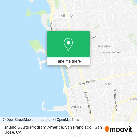 Music & Arts Program America map