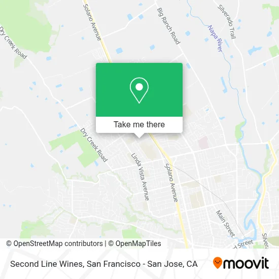 Second Line Wines map