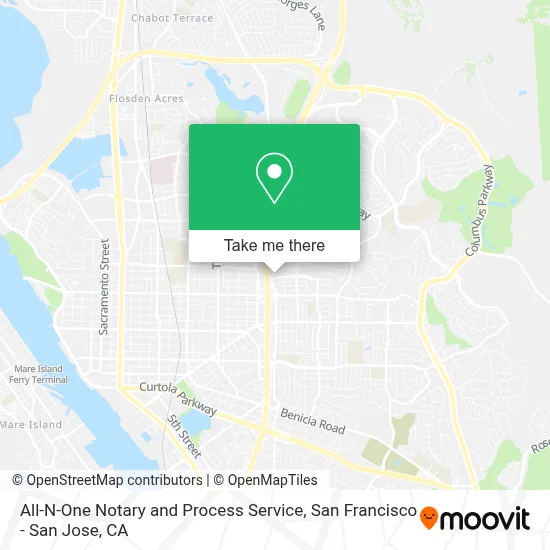 All-N-One Notary and Process Service map