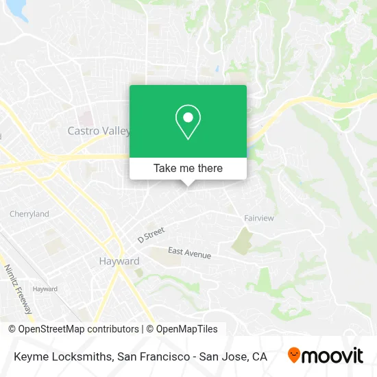 Keyme Locksmiths map
