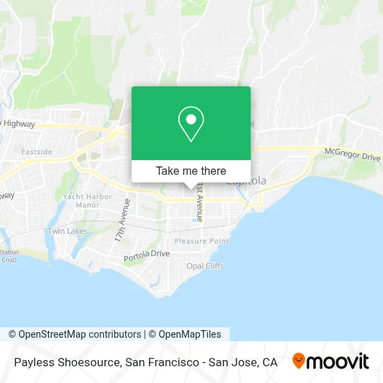 Payless Shoesource map