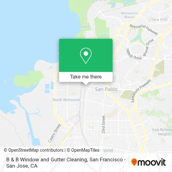 B & B Window and Gutter Cleaning map