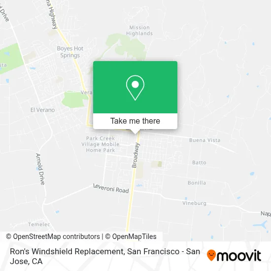 Ron's Windshield Replacement map