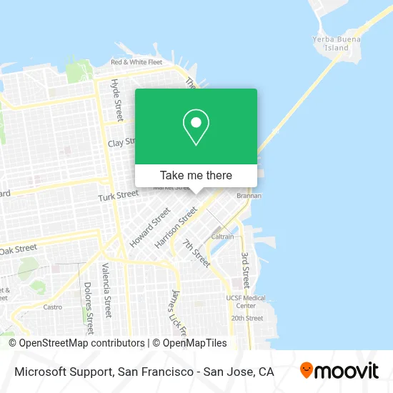 Microsoft Support map