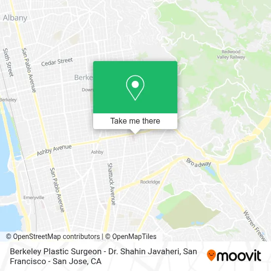 Berkeley Plastic Surgeon - Dr. Shahin Javaheri map