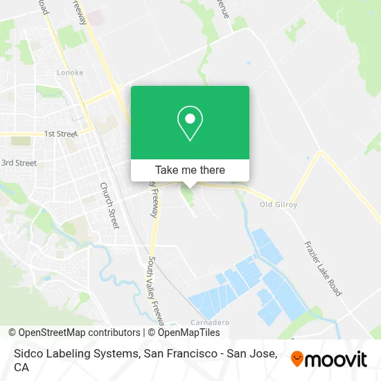 Sidco Labeling Systems map