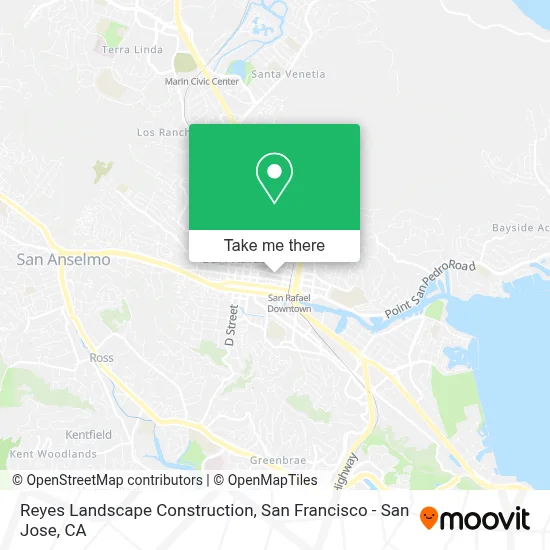 Reyes Landscape Construction map