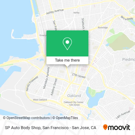 SP Auto Body Shop map