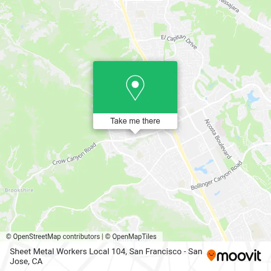 Sheet Metal Workers Local 104 map