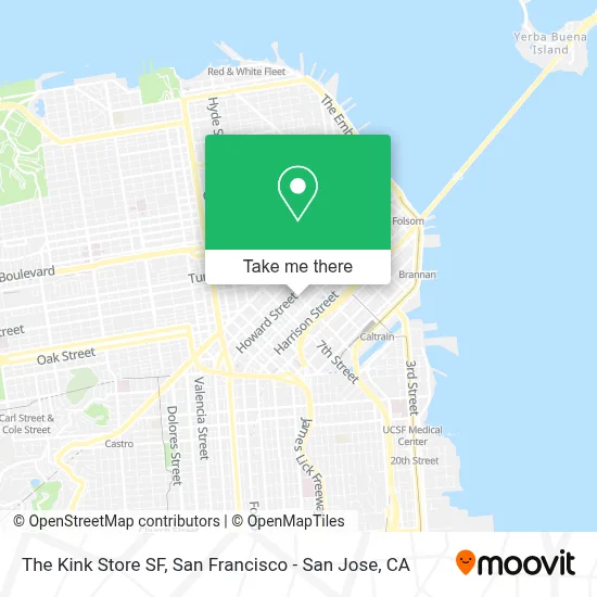 The Kink Store SF map