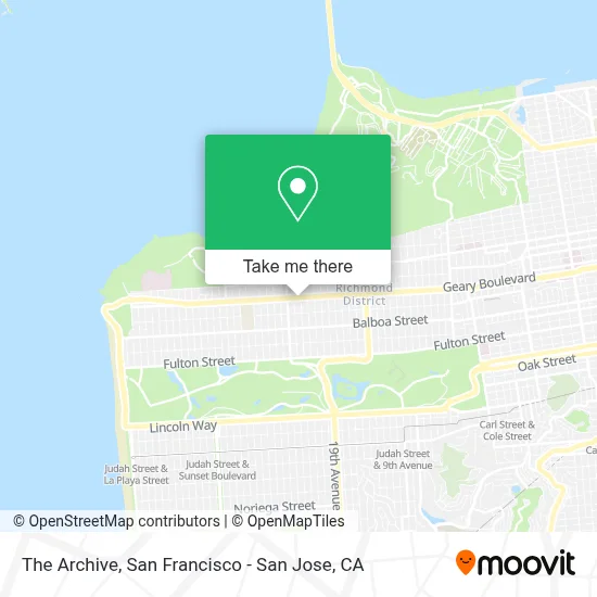 The Archive map