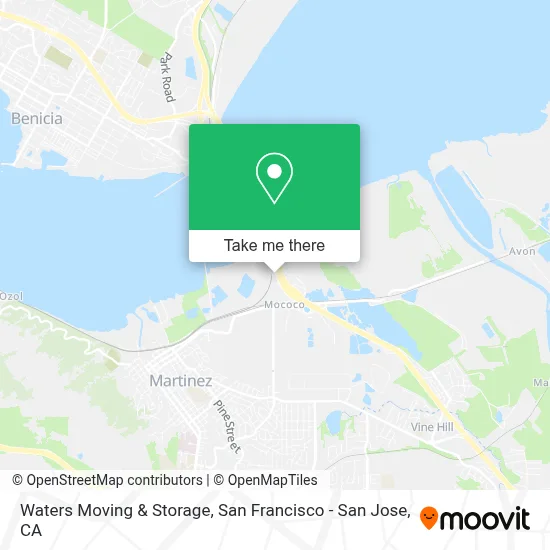 Waters Moving & Storage map