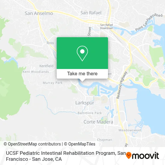 UCSF Pediatric Intestinal Rehabilitation Program map