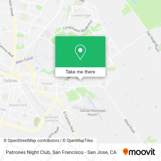 Patrones Night Club map