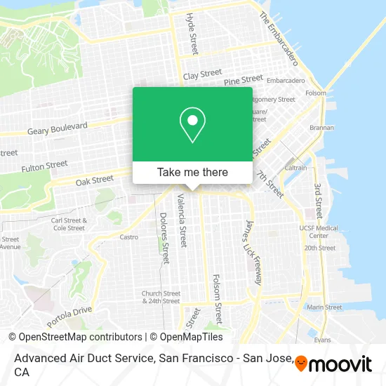 Advanced Air Duct Service map