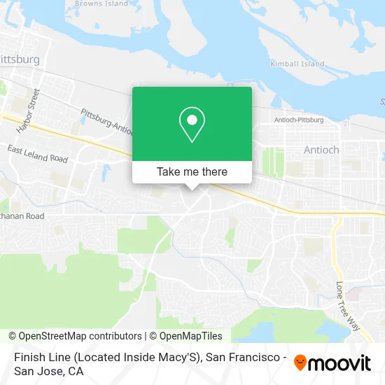Finish Line (Located Inside Macy'S) map