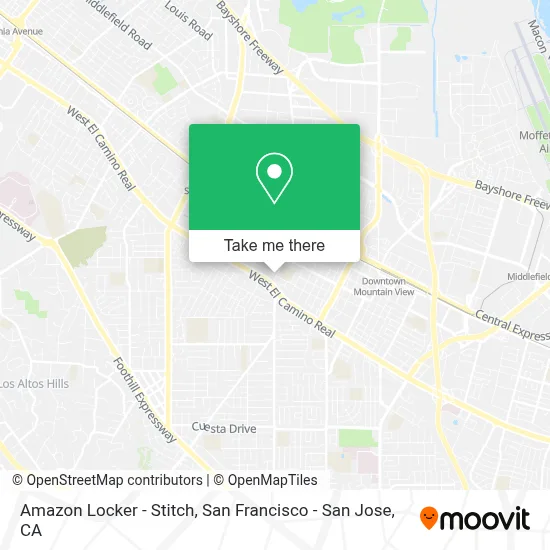 Amazon Locker - Stitch map
