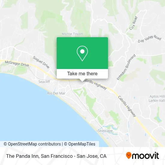 The Panda Inn map