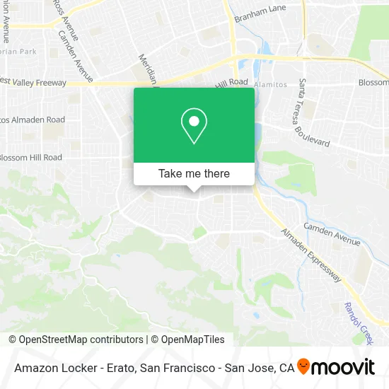 Amazon Locker - Erato map
