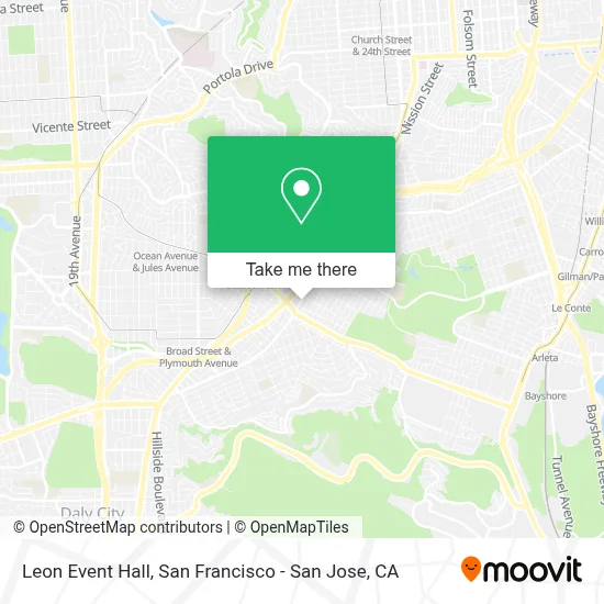 Leon Event Hall map