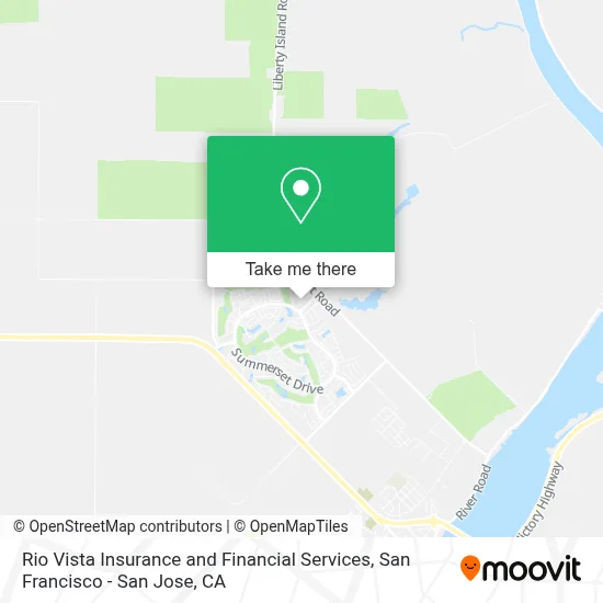 Rio Vista Insurance and Financial Services map