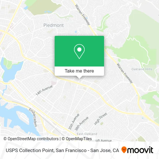 USPS Collection Point map