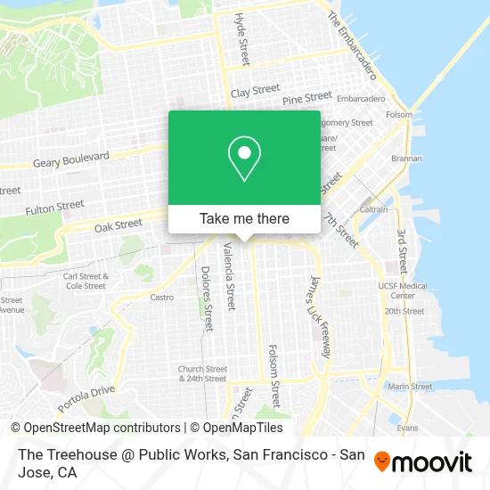 The Treehouse @ Public Works map