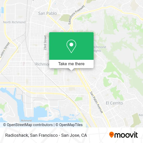 Radioshack map