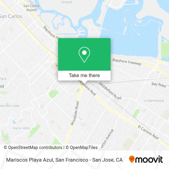 Mariscos Playa Azul map