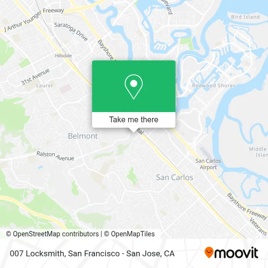 007 Locksmith map