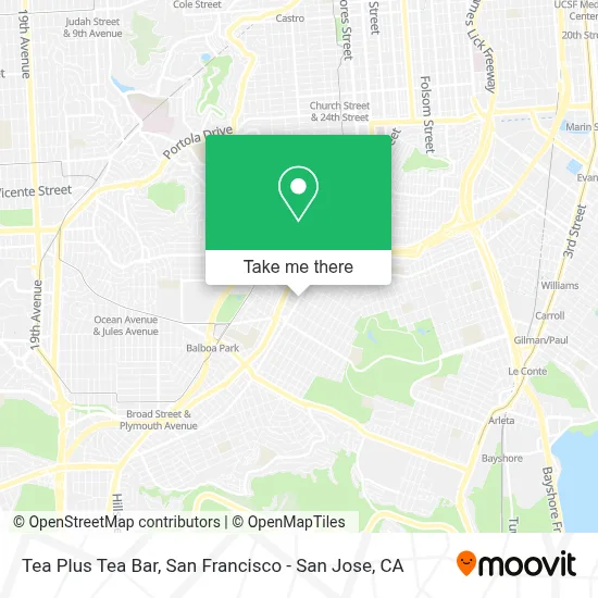 Tea Plus Tea Bar map