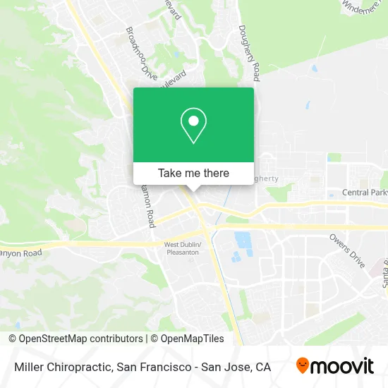 Miller Chiropractic map