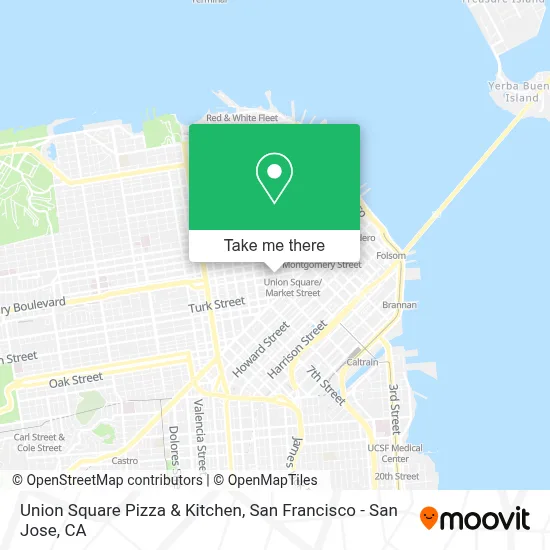 Union Square Pizza & Kitchen map