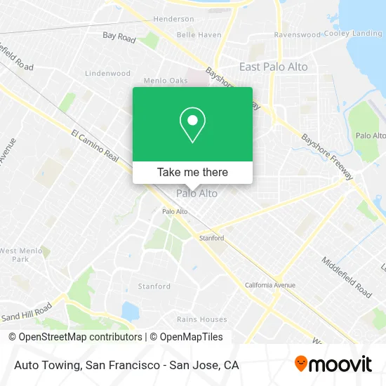 Auto Towing map