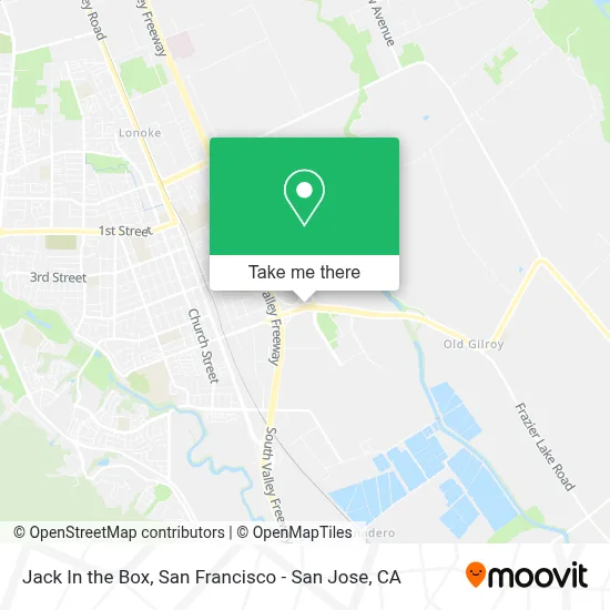 Jack In the Box map