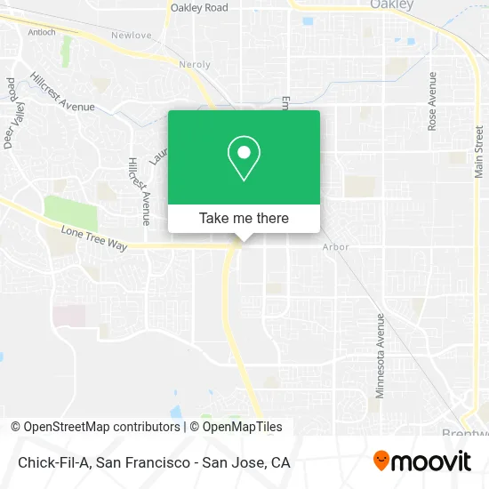 Chick-Fil-A map