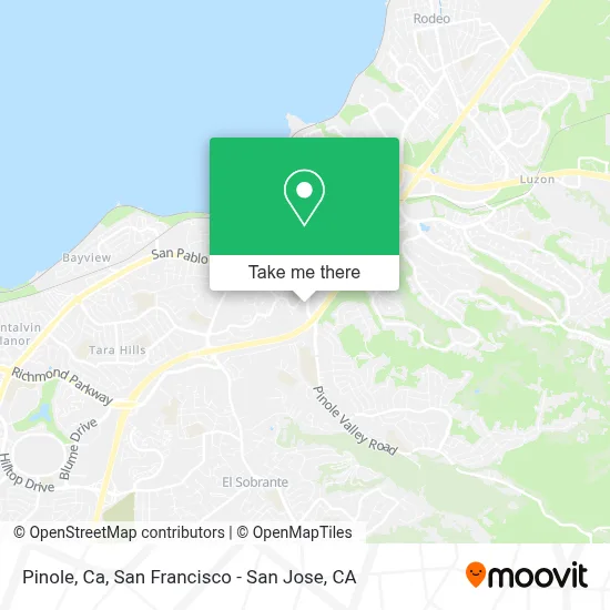 Pinole, Ca map