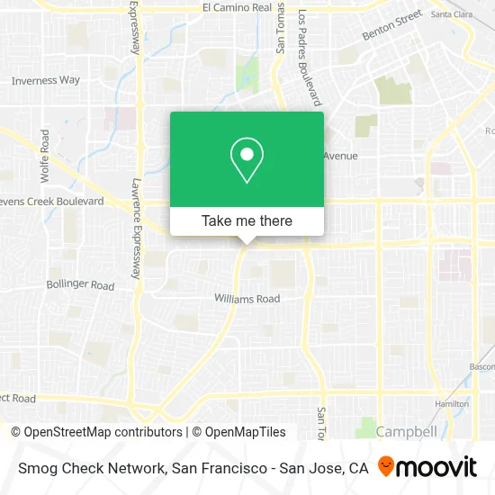 Smog Check Network map