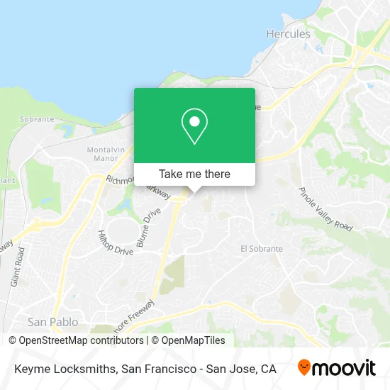 Keyme Locksmiths map