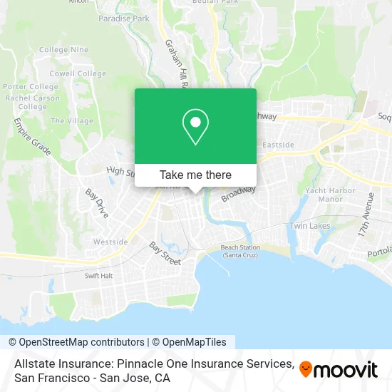 Allstate Insurance: Pinnacle One Insurance Services map