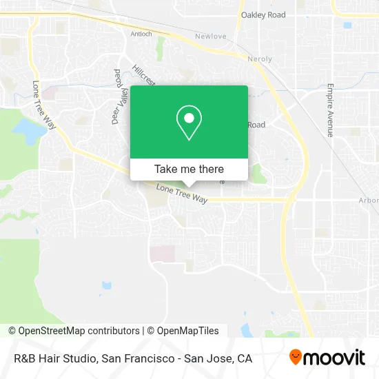 R&B Hair Studio map