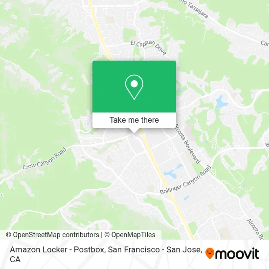 Amazon Locker - Postbox map