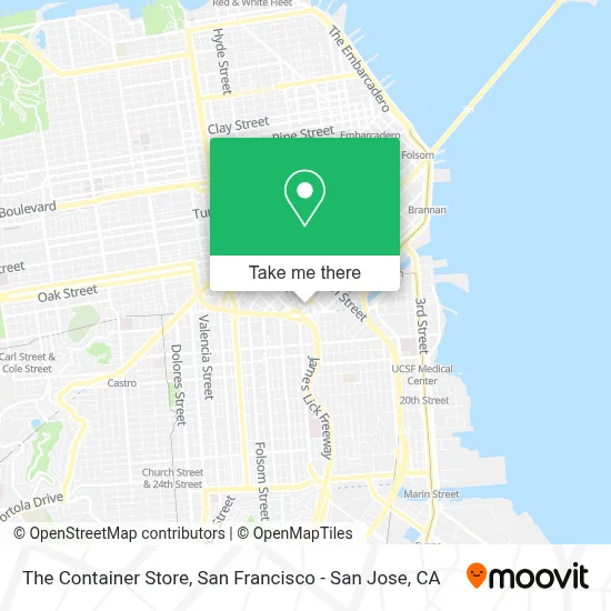 The Container Store map