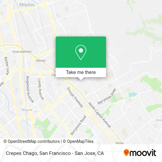 Crepes Chago map