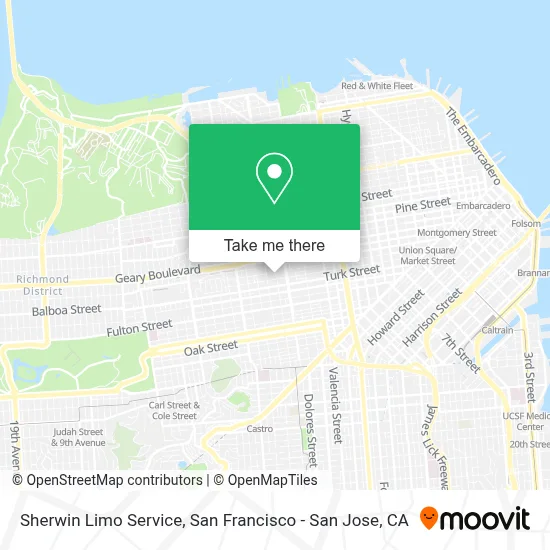 Sherwin Limo Service map