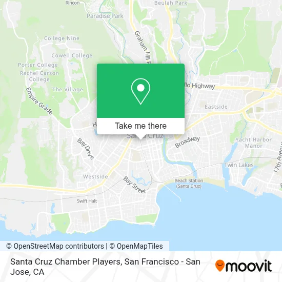 Santa Cruz Chamber Players map