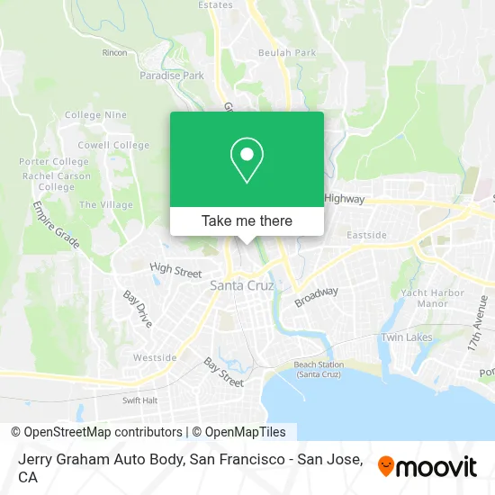 Jerry Graham Auto Body map