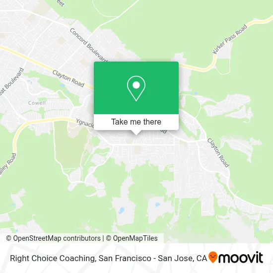 Right Choice Coaching map
