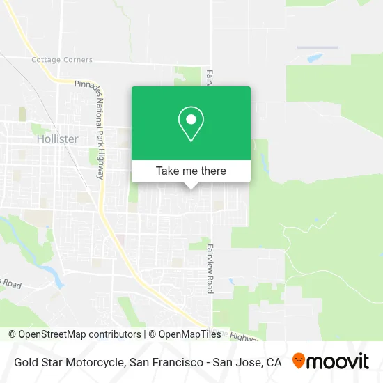 Gold Star Motorcycle map