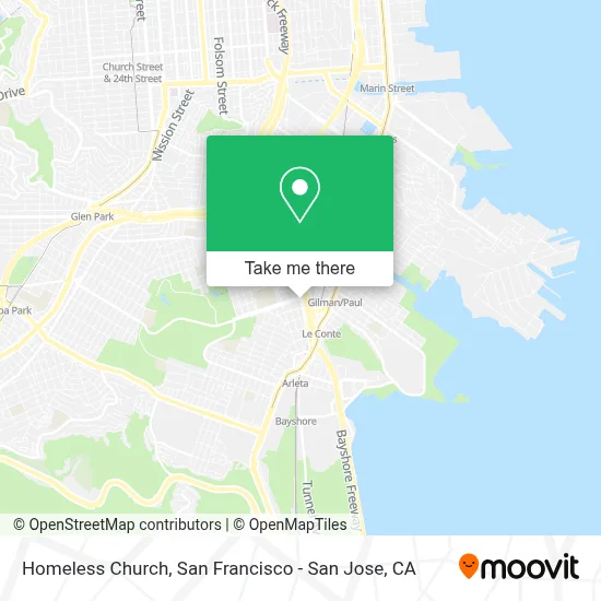Homeless Church map